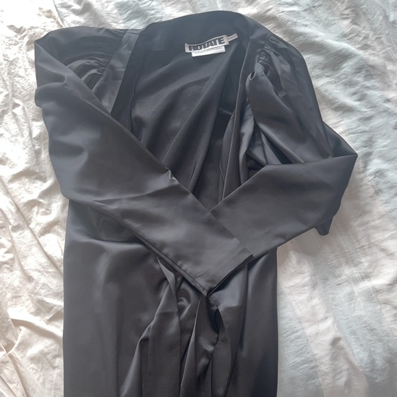 Rotate Birger Christensen Satin Wrap Mini Dress size 34/XS - Picture 4 of 5